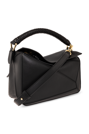 Loewe - Pebble Pouch Black Leather Crossbody | Mitchell Stores